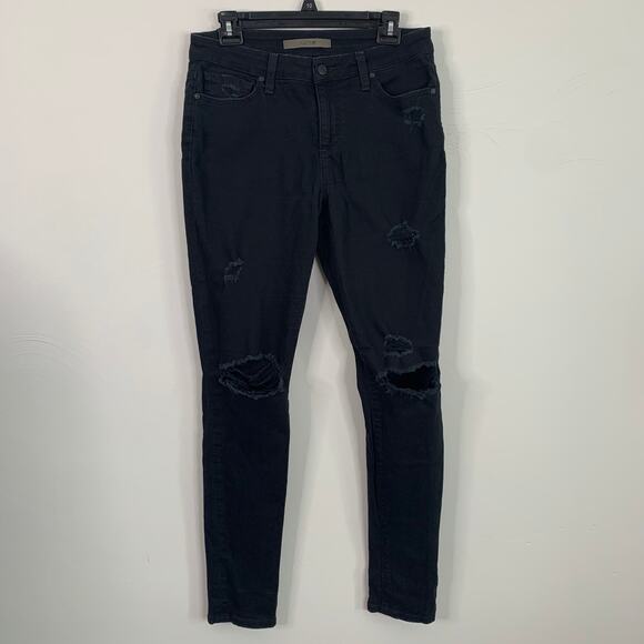 Joe’s Jeans Black Distressed Skinny Jeans - Picture 3 of 11